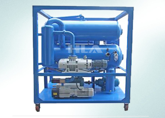 Electric Cold Steel 9000L Transformer Oil Filtration Machine With Double Vacuum Pumps for 0-80C Temperature