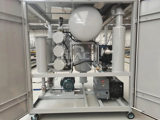 Vacuum Structure Mobile Oil Purifier with Water Content ≤3ppm and Pressure ≤0.4 Mpa