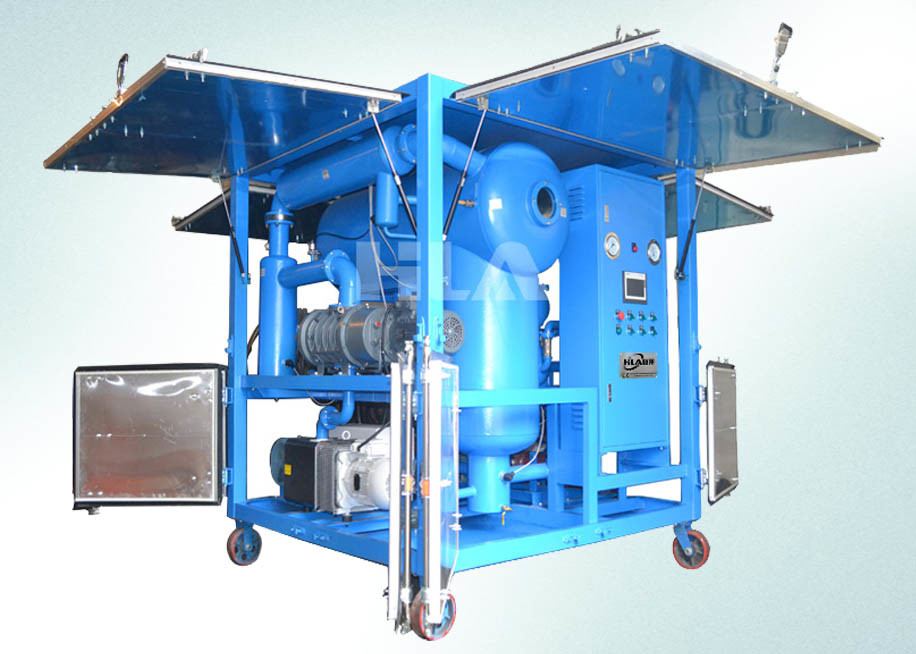 Horizontal Dielectric Insulating Mobile Oil Purifier , Mobile Oil Filtration Unit