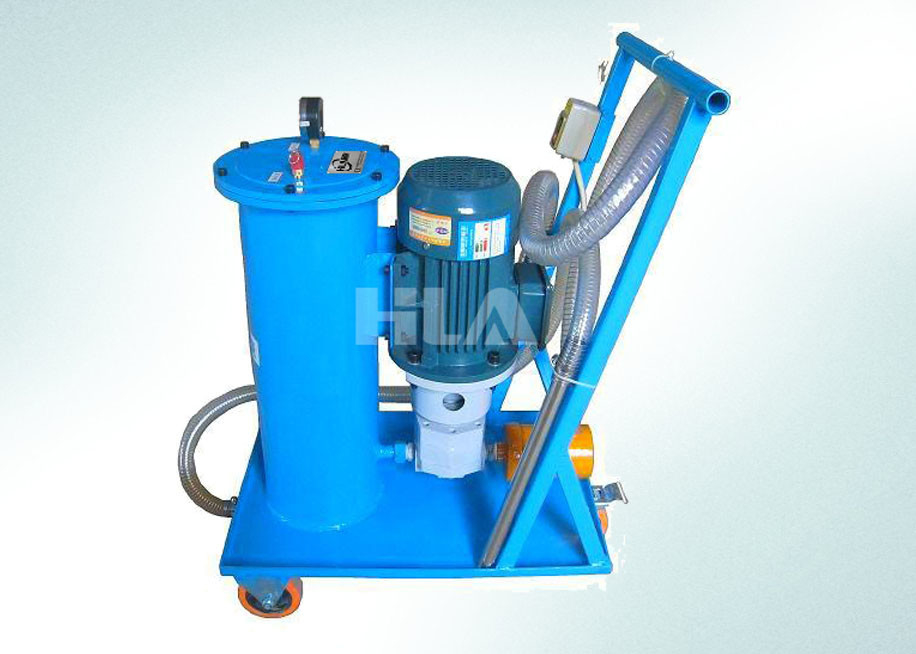 Hand Push Type Portable Oil Filtration Cart With Europe Brand Pump