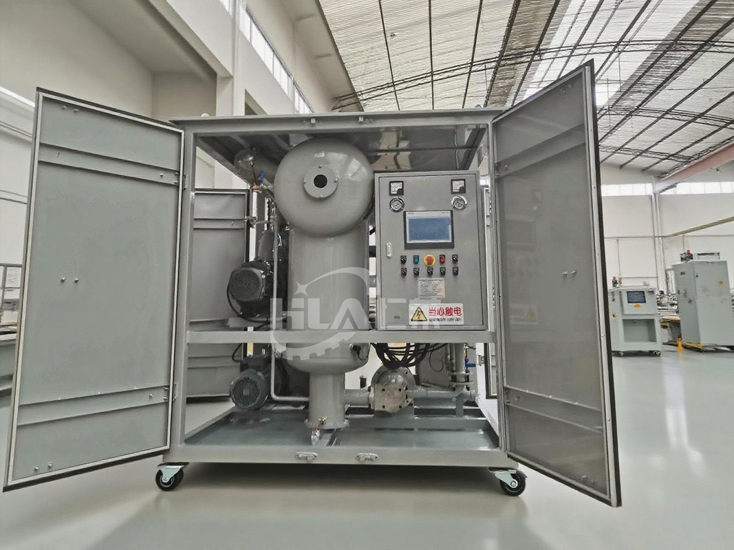 Vacuum Structure Mobile Oil Purifier with Water Content ≤3ppm and Pressure ≤0.4 Mpa